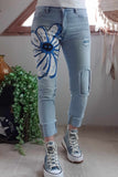 Jeans Marguerite bleu