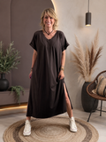 Robe Longue Chocolat du 38 au 48