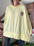 Sweat Skull strass jaune