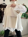 Pull/poncho Esmée écru du 36 au 52
