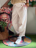 Pantalon Stéphane rayures camel