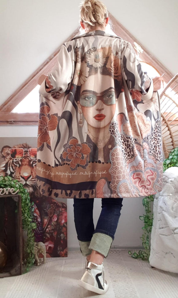 Veste longue Frida pastel