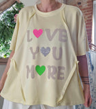 Haut Love You More jaune