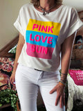Tee-shirt Pink Love Sun