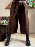 Pantalon Nash Chocolat avec ceinture du 36 au 44