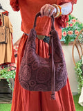 Sac crochet chocolat