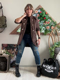 Veste longue MJ chocolat du 36 au 42/44