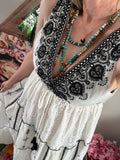 Robe Elena blanche/noire