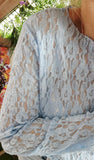 Haut dentelle Beauty bleu ciel