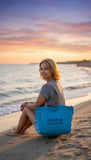 Grand sac fourre-tout Coveri bleu n2