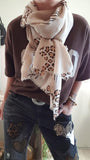 Echarpe Coeur beige