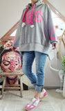 Sweat Oversize Yes gris