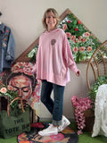 Sweat Skull strass rose