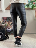 Jogg effet enduit noir
