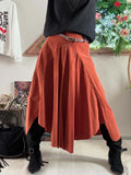 Jupe Cloutée avec ceinture Terracotta