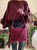 Sac Bohème Seville bordeaux