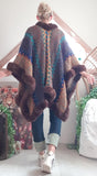 Poncho Hippie Chocolat