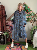 Robe Daniella Léo fond bleu du 38 au 52