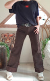 Jeans imprimé chocolat