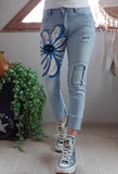 Jeans Marguerite bleu