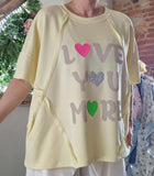 Haut Love You More jaune