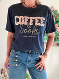 Tee-shirt Coffee bleu marine du 36 au 42