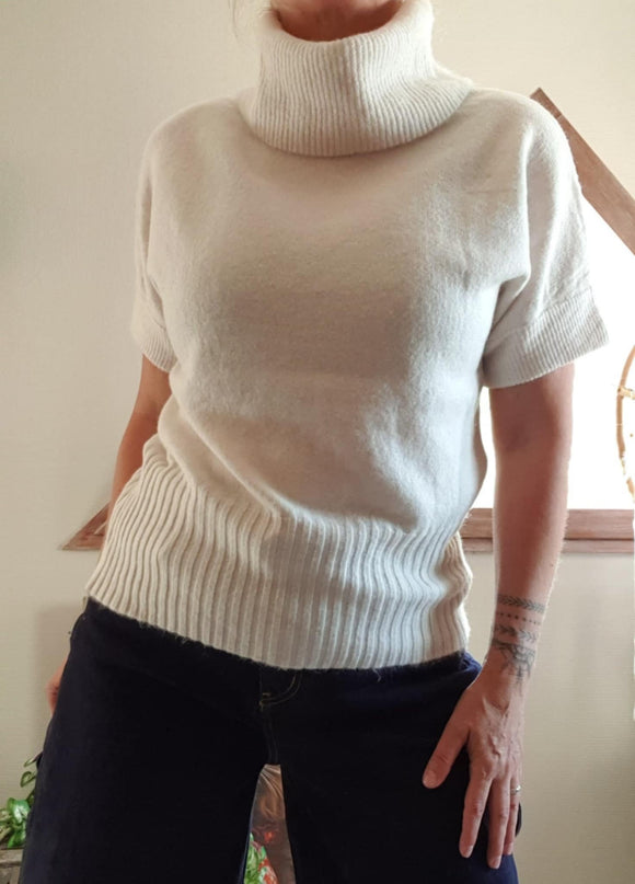 Pull Lanka blanc
