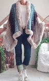 Poncho Hippie gris