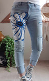 Jeans Marguerite bleu