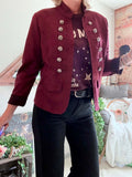 Veste Victoria bordeaux du 36 au 42