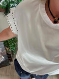 Tee-shirt Rock Chic  blanc