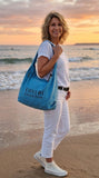 Fourre-tout Coveri bleu turquoise