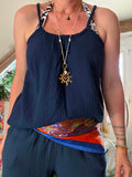 Top sacha bleu marine