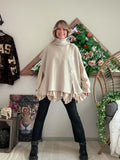 Pull/poncho Esmée beige chiné du 36 au 52