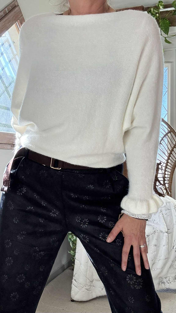 Pull Cécile blanc