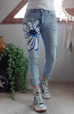 Jeans Marguerite bleu