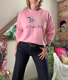 Sweat Je t aime Paris rose