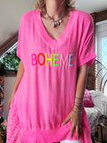 Tunique fushia Bohème