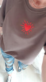 Sweat Coeur chocolat