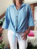 Chemise bleu ciel Astrid