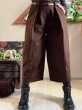 Pantalon Nash Chocolat avec ceinture du 36 au 44