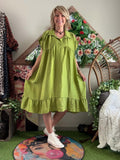 Robe Cécile Pistache du 38 au 52