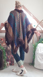 Poncho Hippie Chocolat