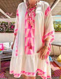 Robe poncho fushia Jaipur