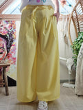 Pantalon large jaune