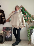 Pull/poncho Esmée beige chiné du 36 au 52