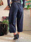 Pantalon Gabrielle croisé Bleu brut du 38 au 48