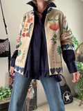 Veste bohème multicolore Amour du 36 au 44/46
