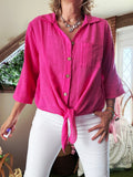 Chemise rose/fushia Astrid