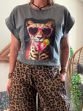 Tee-shirt Léopard Cocktail 🍸